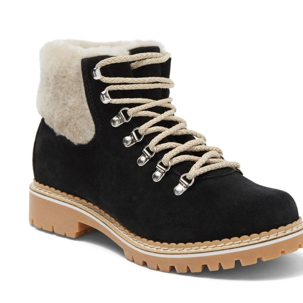 LA MONTELLIANA - Civetta Genuine Shearling Trim Lug Boot